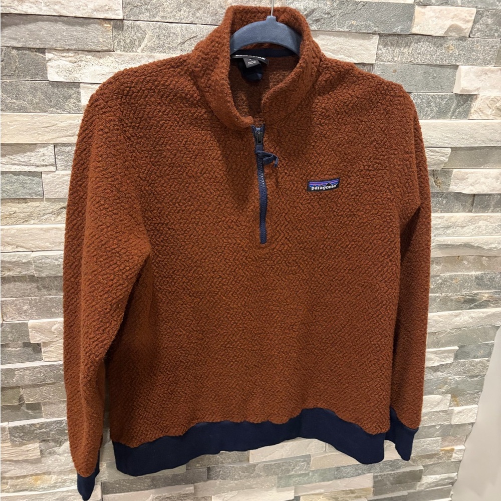 Patagonia Woolyester Fleece - Rust/Brown - Large - Picture 2 of 7